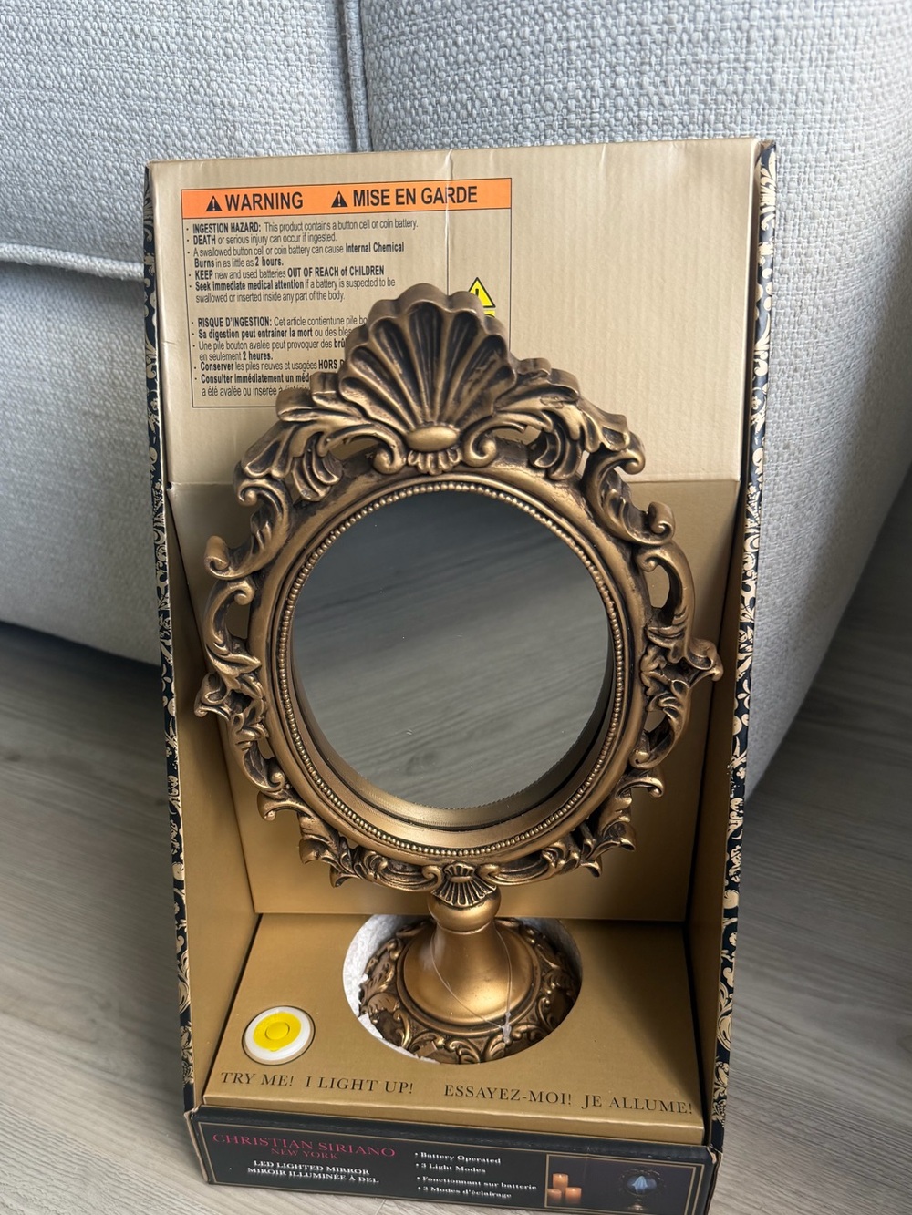 Christian Siriano LED Haunted Ghost Mirror Halloween New